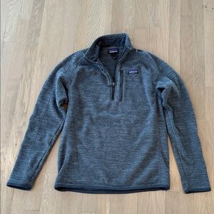 Patagonia Gray Quarter-Zip Better Sweater
